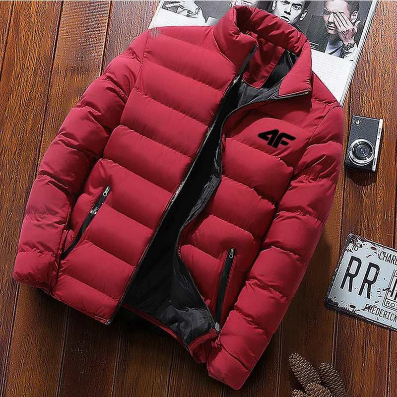 2025 New Winter Long Sleeve Cotton Coat Zipper Jacket Men's Cotton Coat