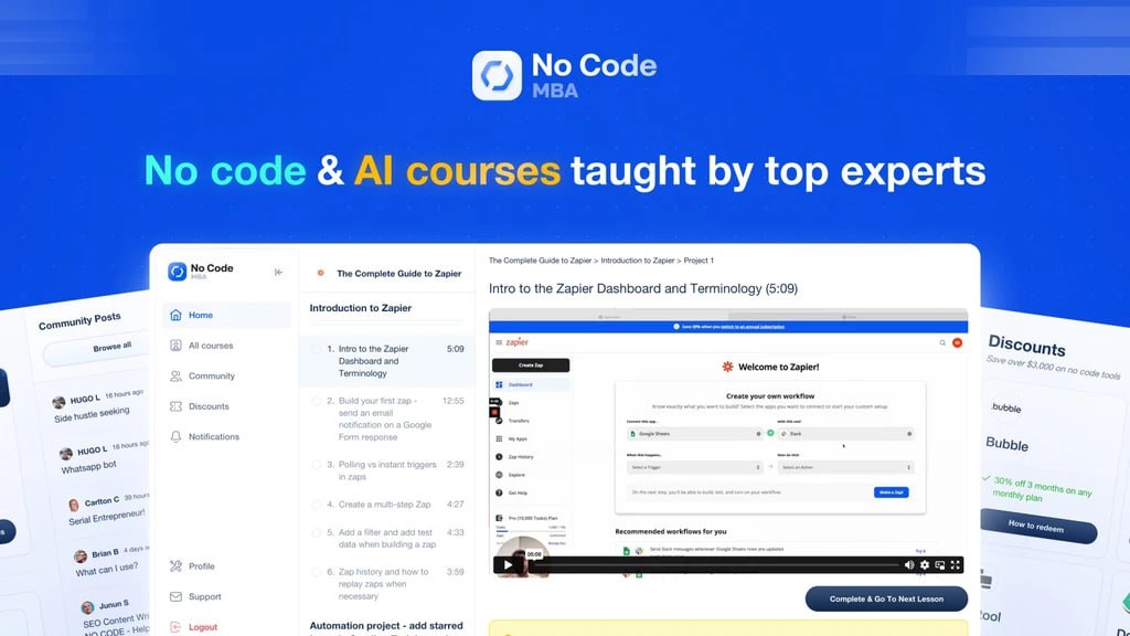 NO CODE MBA — ALL COURSES